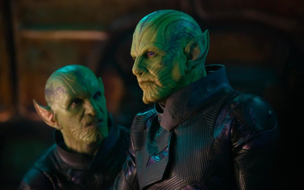 Ben Mendelsohn interpreta o Skrull Talos, que aparece novamente em Invasão Secreta