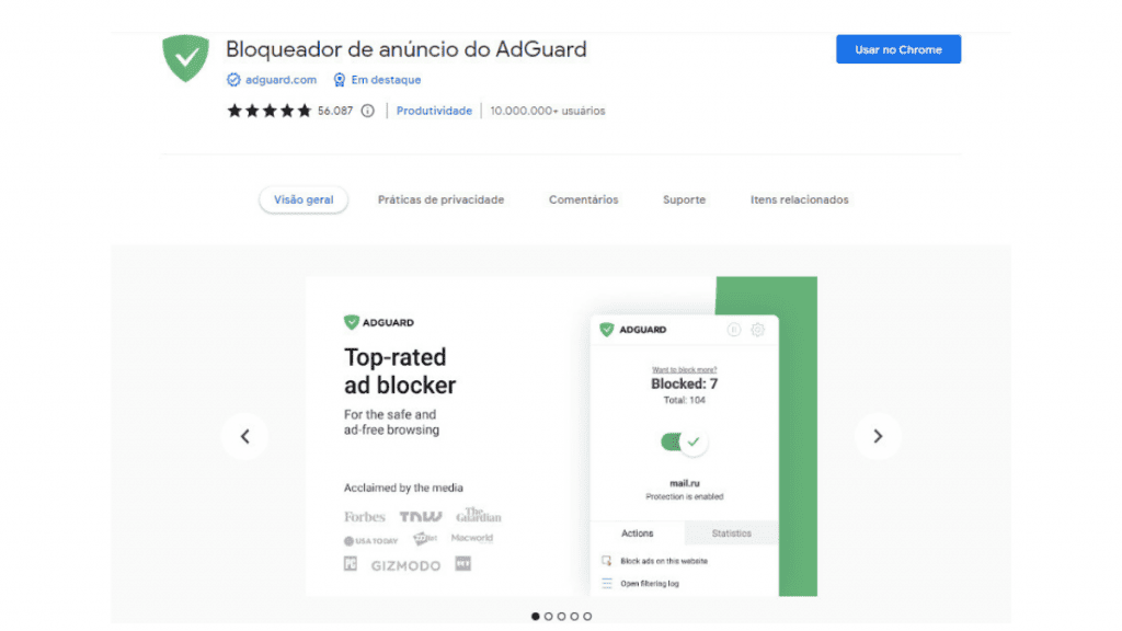 AdGuard via Chrome Store