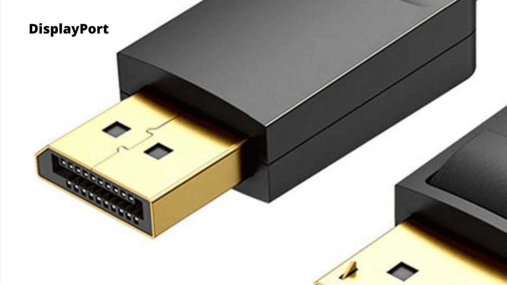 Imagem mostrando o cabo DisplayPort
