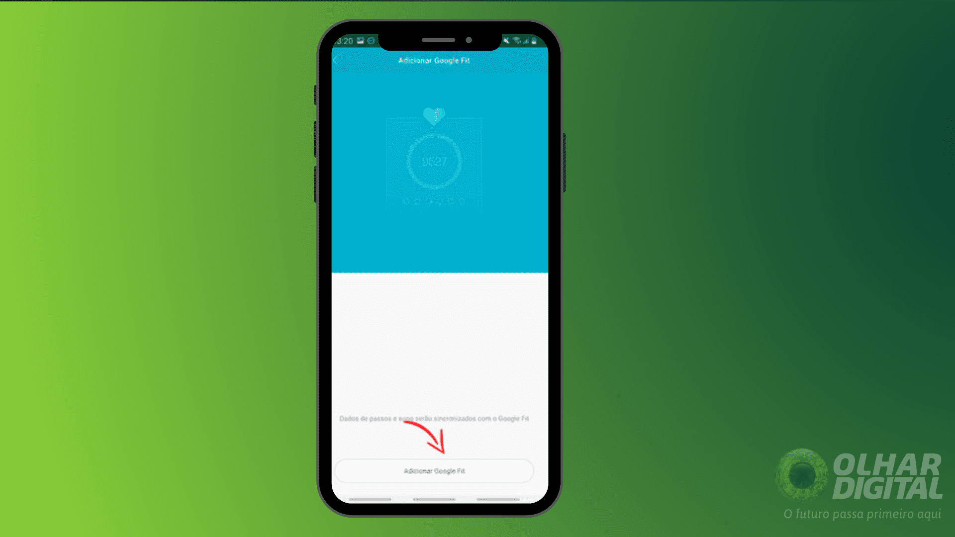Passo 3 ativando Google Fit no relógio
