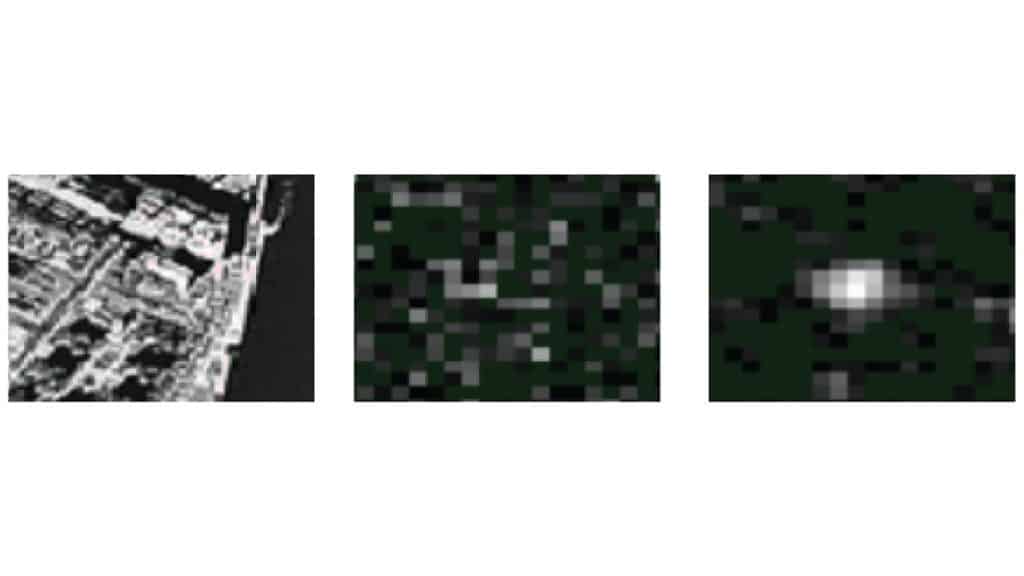 Montagem com capturas de tela do sistema de monitoramento