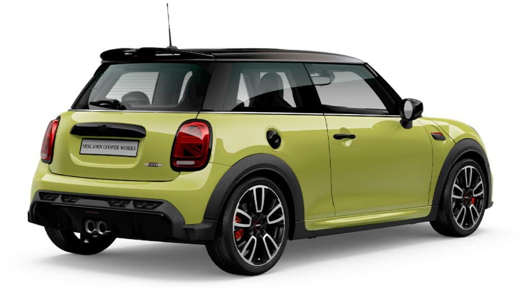Traseira e lateral da edição especial do Mini Cooper