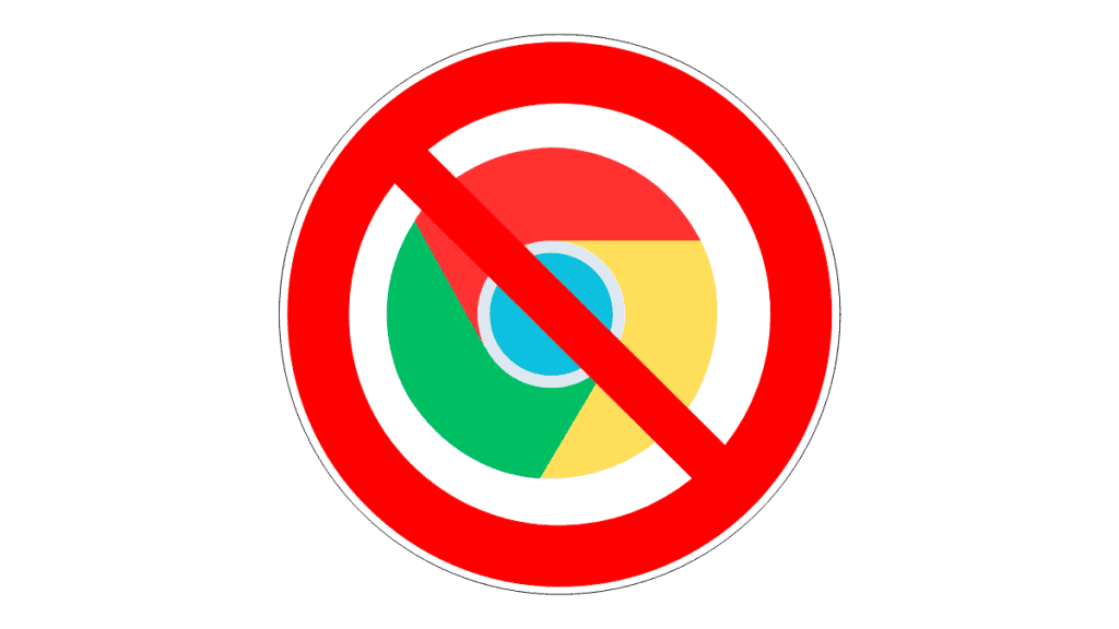 proibido google chrome