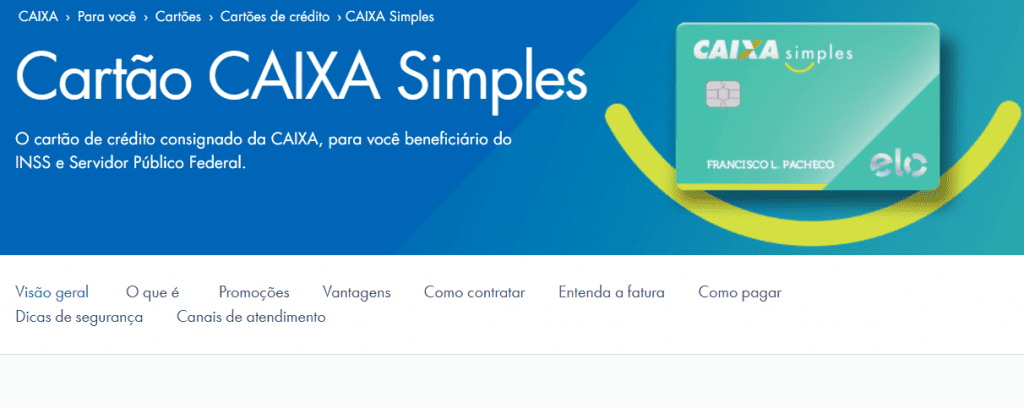 Cartão de crédito para negativado