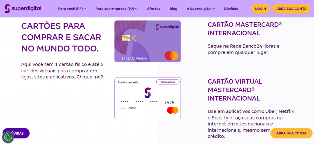 Cartão de crédito para negativado
