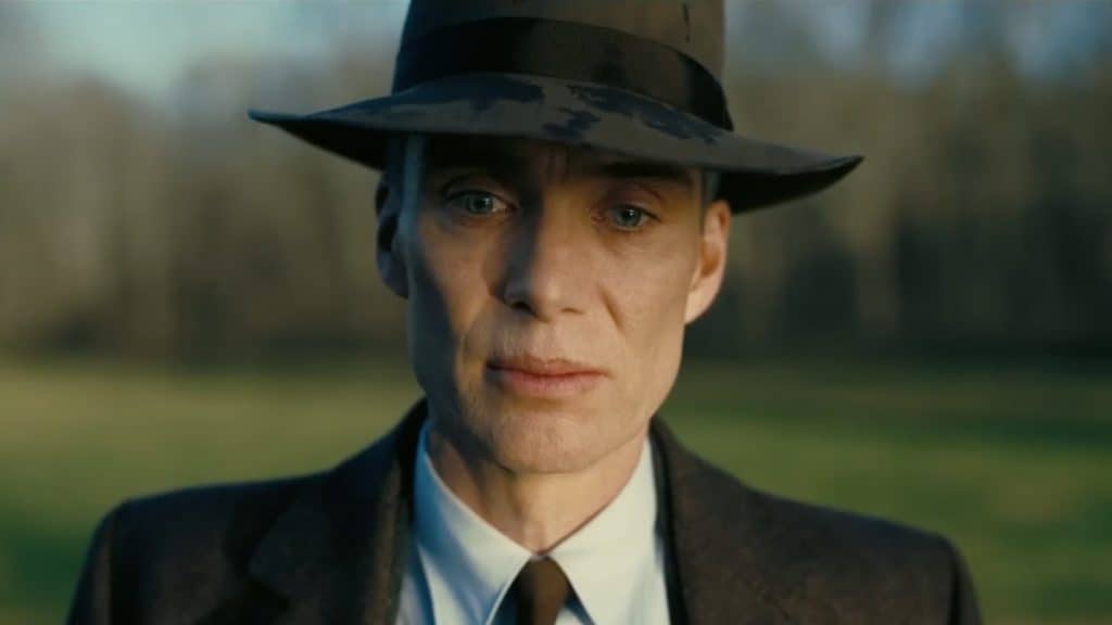 Cena com J. Robert Oppenheimer em filme homônimo, dirigido por Christopher Nolan