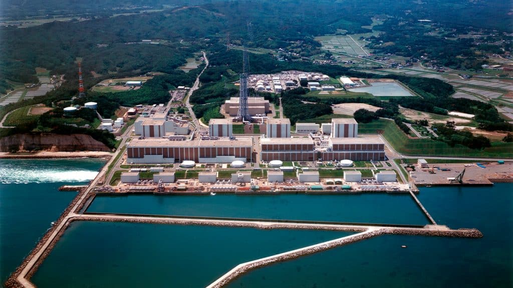 Vista área da usina nuclear de Fukushima, no Japão