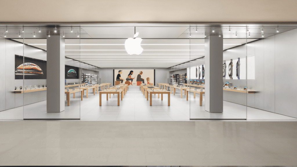 Imagem da loja própria da Apple em São Paulo