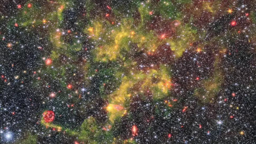 Galáxia NGC 6822 captura pelo Telescópio Espacial James Webb