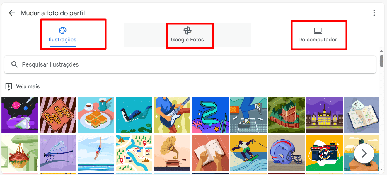 5 - como mudar a foto de perfil do google pelo computador