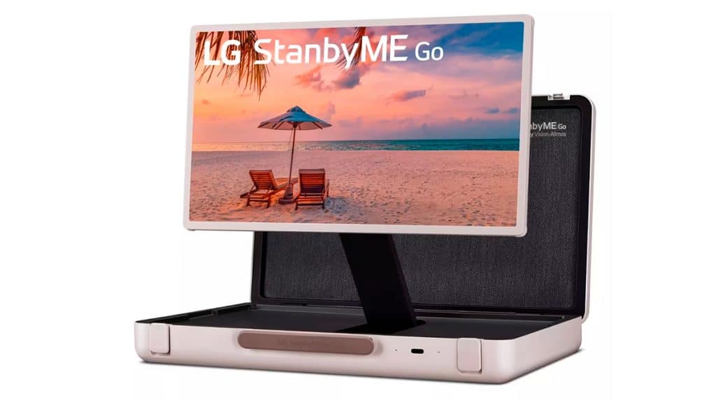 TV da LG em formato de maleta
