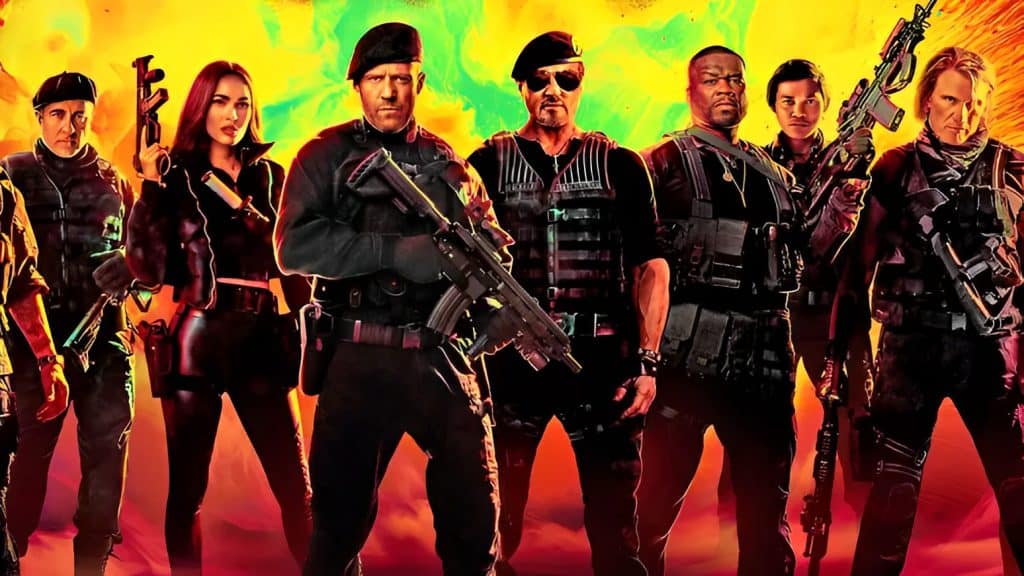 imagem com os personagens de os mercenários 4