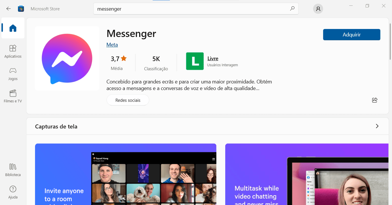 como baixar messenger no pc windows