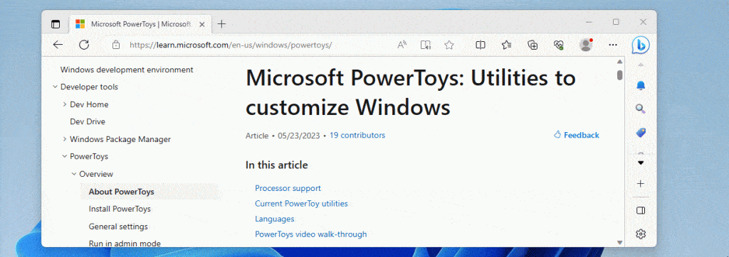Novo recurso de Crop and Lock do Power Toys no Windows
