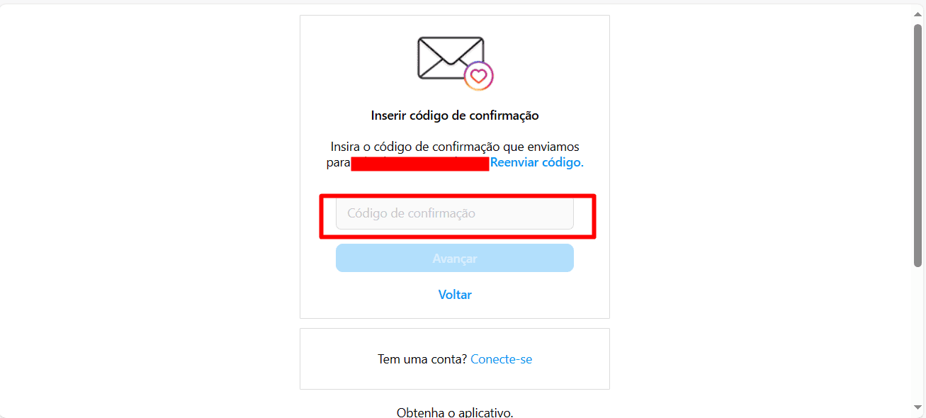 5 - como criar uma conta no instagram pelo pc