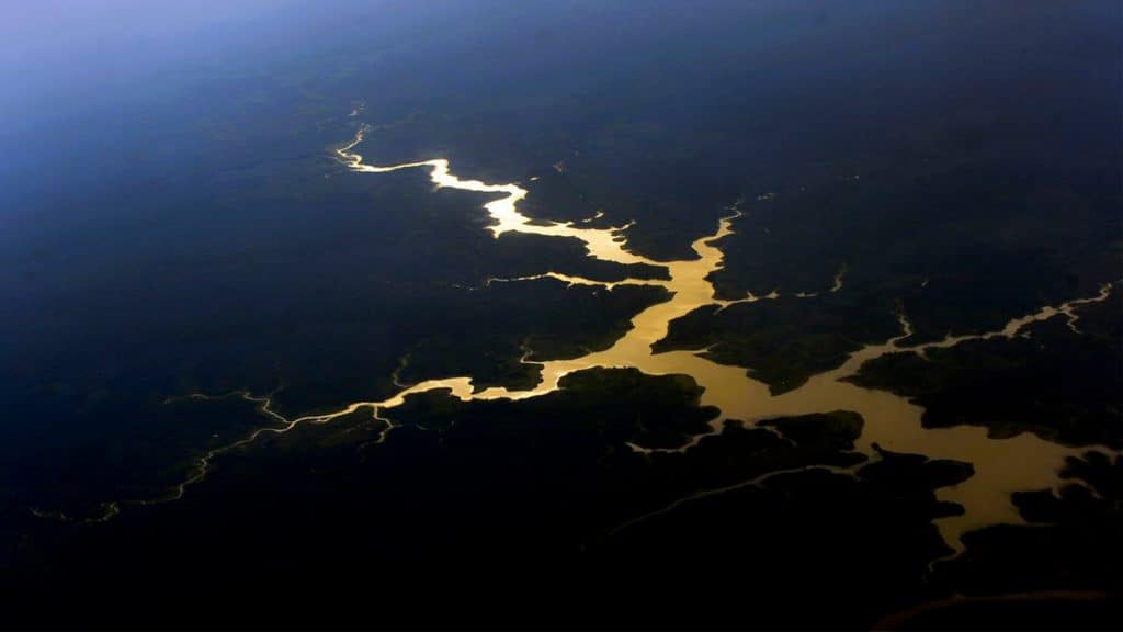 Visão aérea da Amazônia