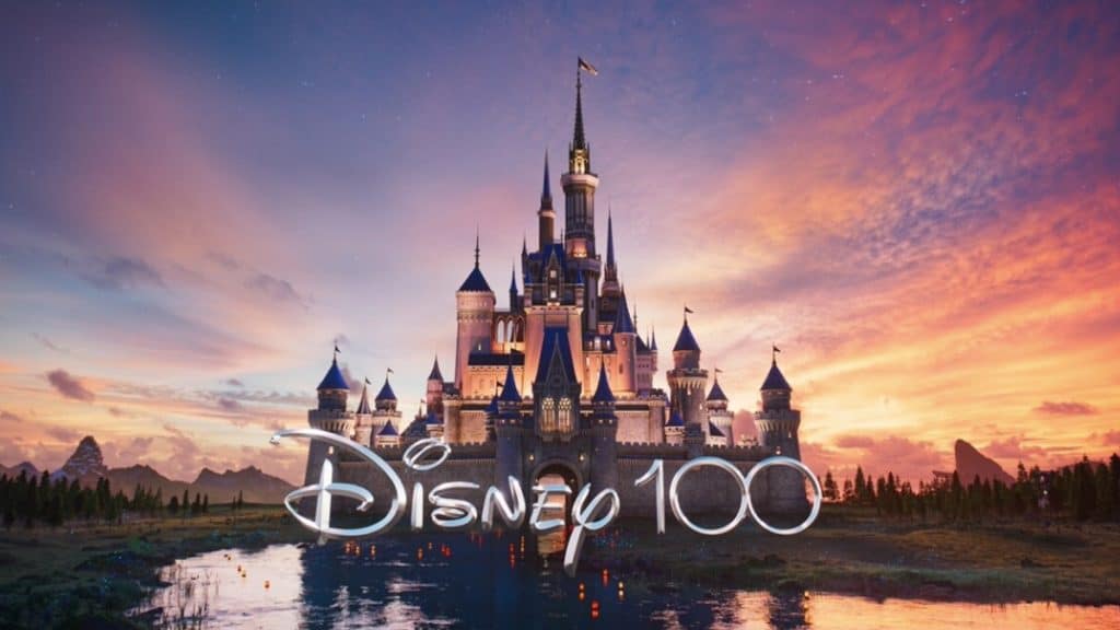 Imagem comemorativa dos 100 anos da Disney
