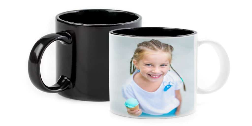Caneca com foto de criança personalizada