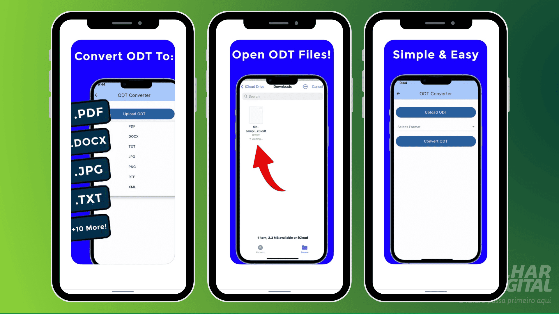 1 - como converter odt para pdf no ios