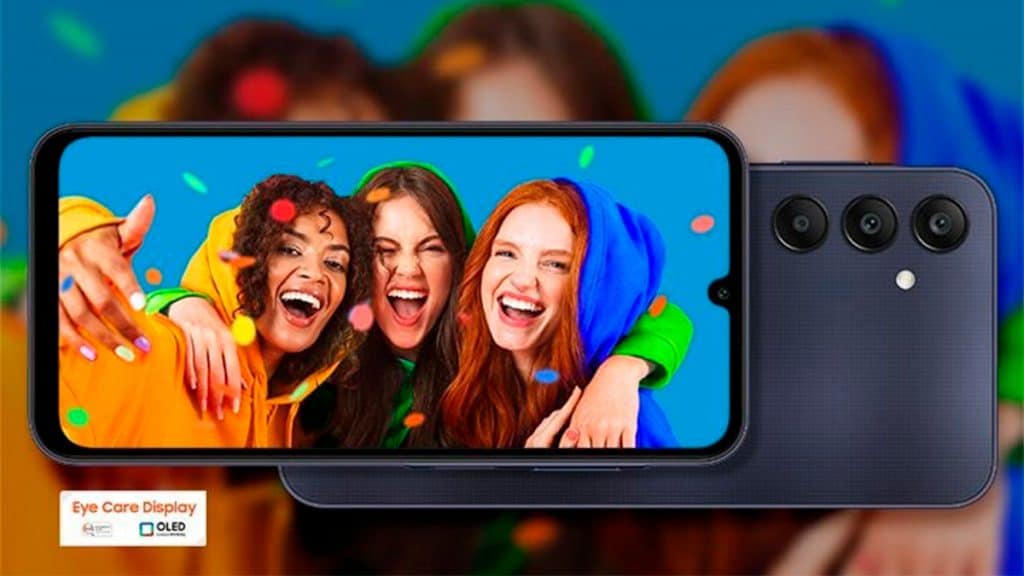 Montagem com Samsung Galaxy A25