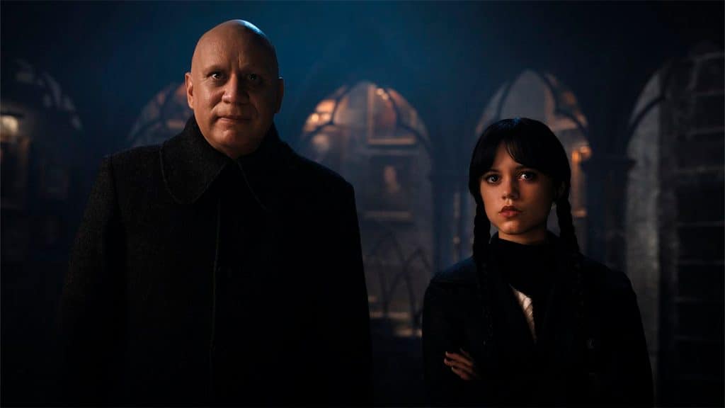 Cena com Tio Chico e Wandinha da Família Addams