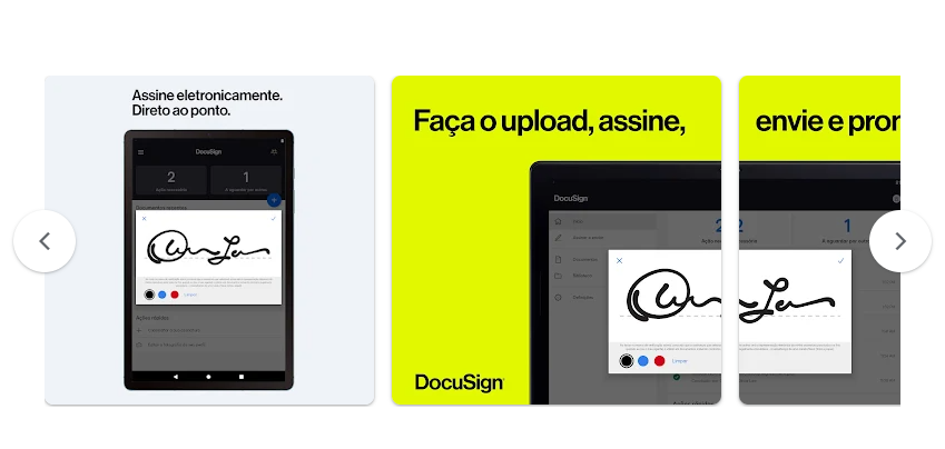 DocuSign é um aplicativo de assinatura digital