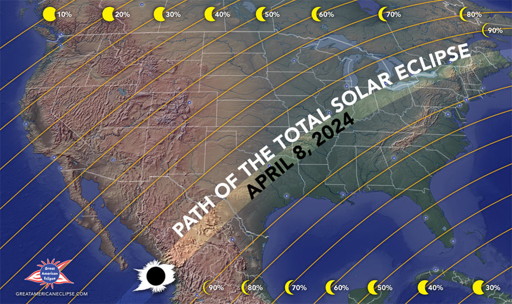 ¿Te gustaría ver un eclipse solar total el próximo año?  saber a donde ir