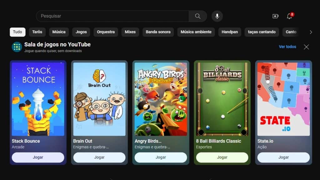 YouTube Playables: o que é