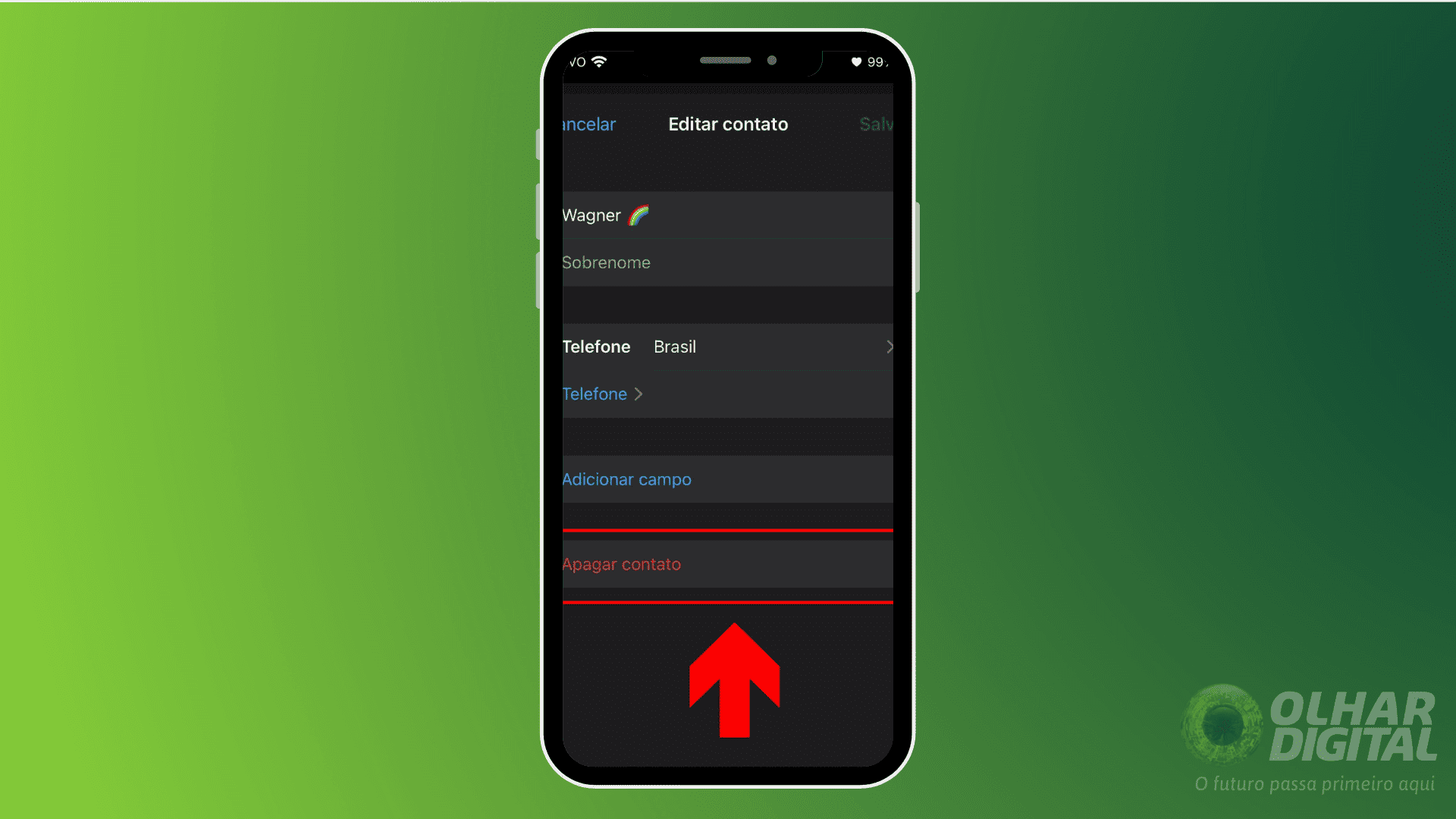 5 - Como excluir um contato no WhatsApp pelo iphone