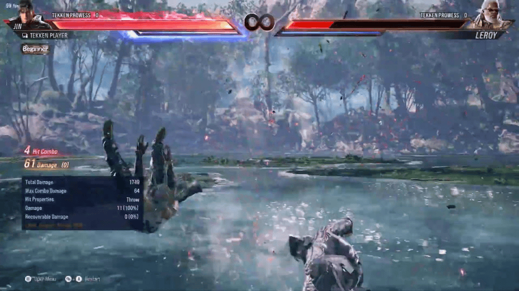 Uma das dicas de Tekken 8 mais importantes é usar o practice mode