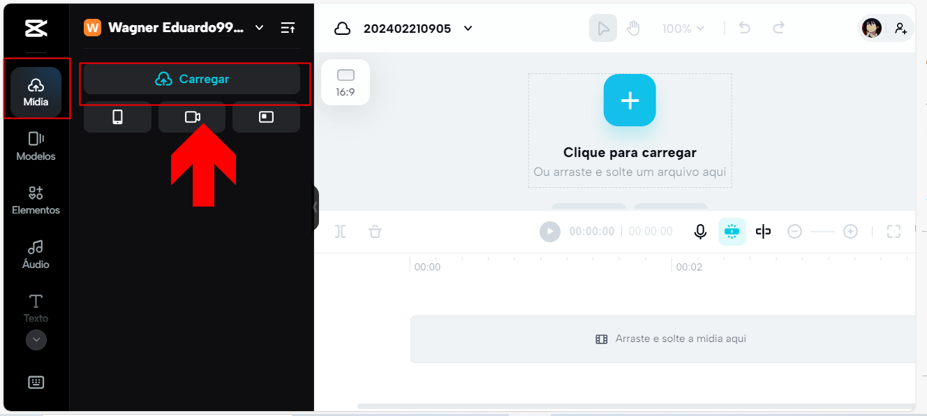 3 - como colocar música no capcut pelo pc