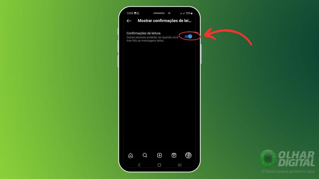 Como tirar confirmação de leitura do Instagram