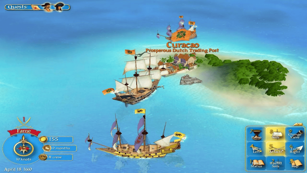 sid meiers pirates é um dos melhores jogos de pirata