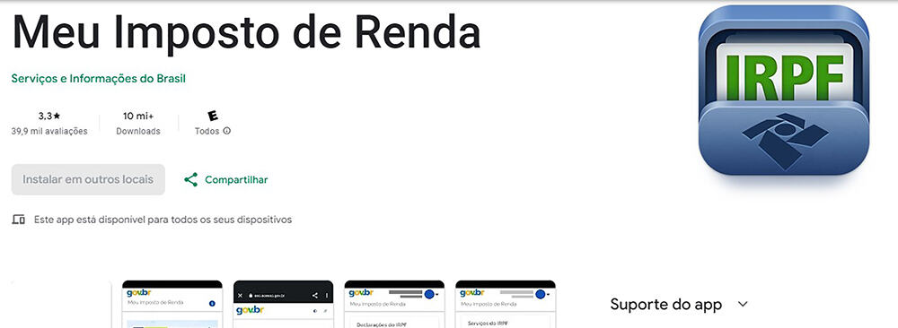 Imagem do app Meu Imposto de Renda