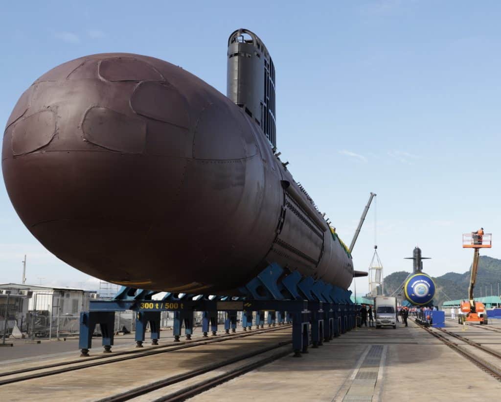 Parte frotal do Submarino Tonelero