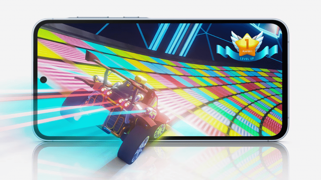 Tela de 6.6 polegadas do Samsung Galaxy A55
