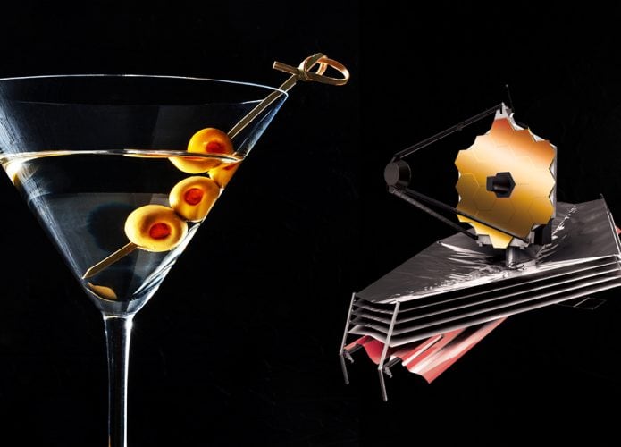 James Webb encuentra ingredientes para un Dirty Martini en el espacio