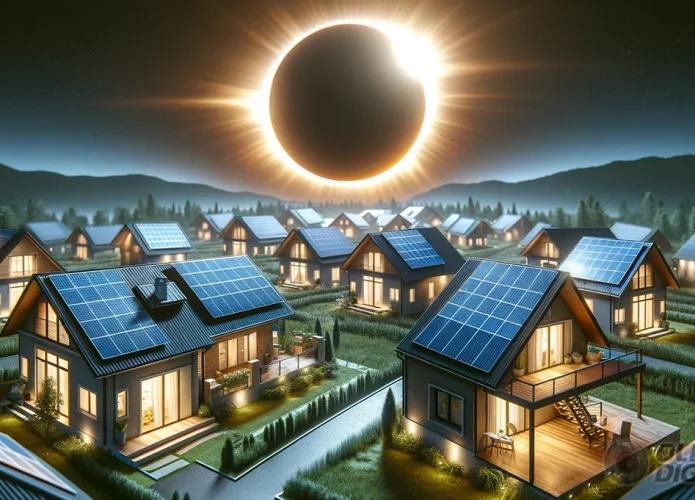 How will the April 8 eclipse affect solar power generation?