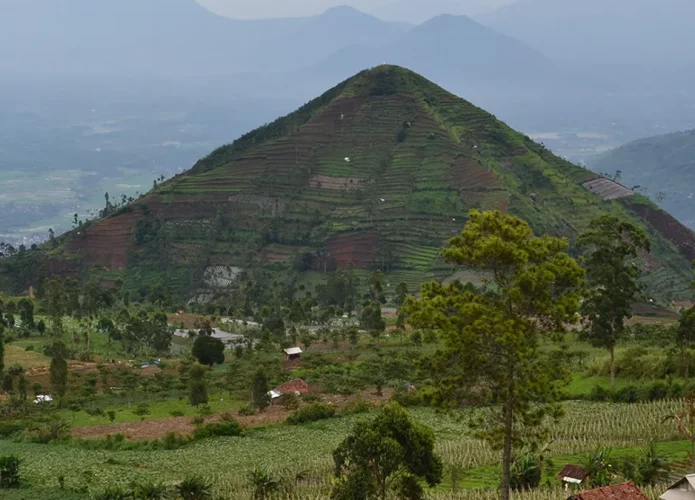 The oldest pyramid in the world?  The construction could not have been done by humans