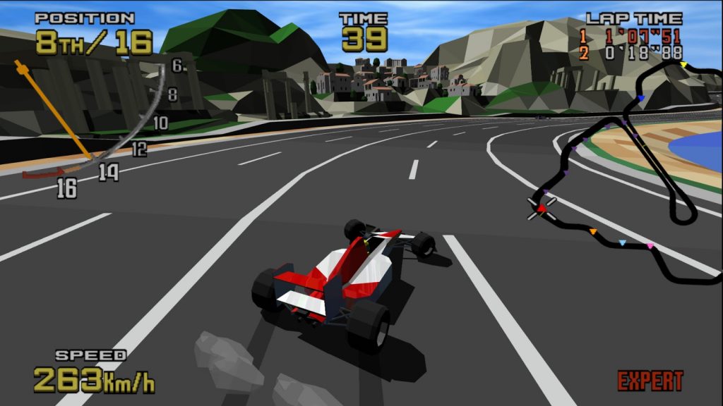 Para não desagradar os fãs dos jogos de fliperama (arcades), não podemos deixar de mencionar a revolução que ocorreu com os jogos de carros de corrida no ano de 1992. Foi quando a Sega apreseJogo de corrida 3D Virtua Racing