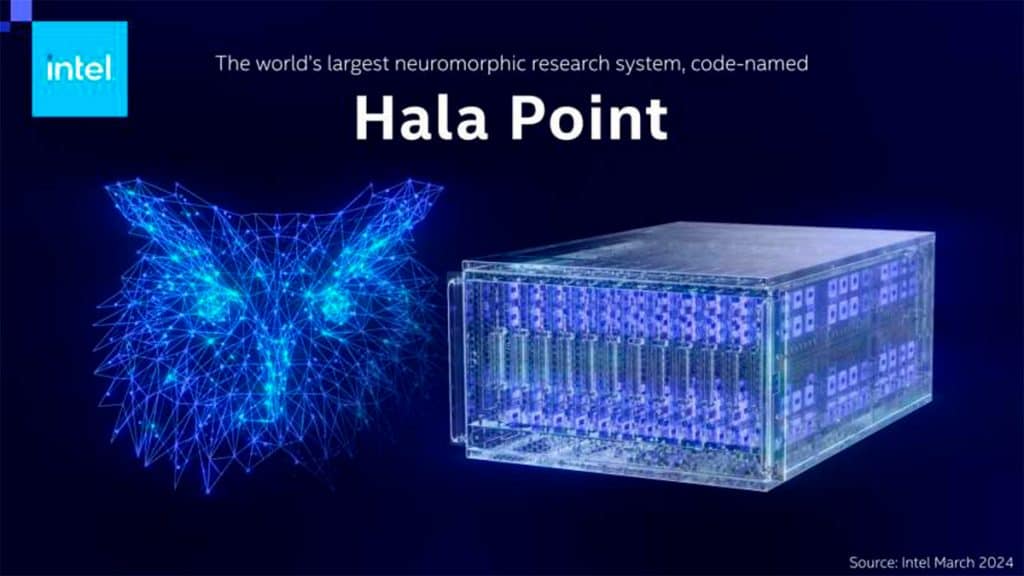 Montagem sobre Hala Point, novo supercomputador da Intel
