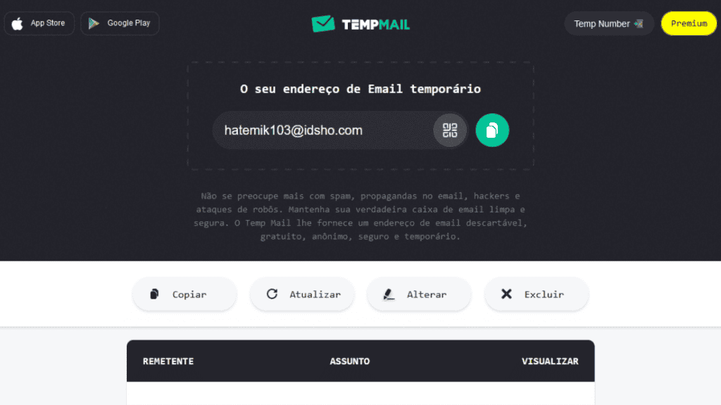 Temp Mail/reprodução