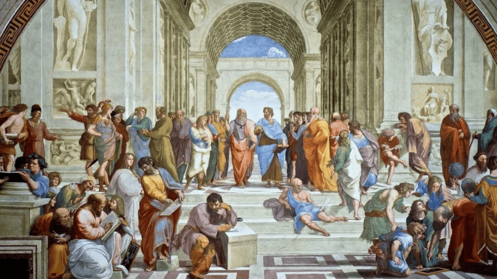escola de atenas por rafael sanzio