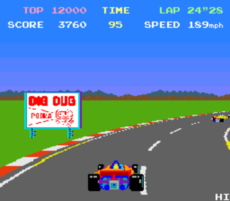 pole position, o primeiro jogo de corrida