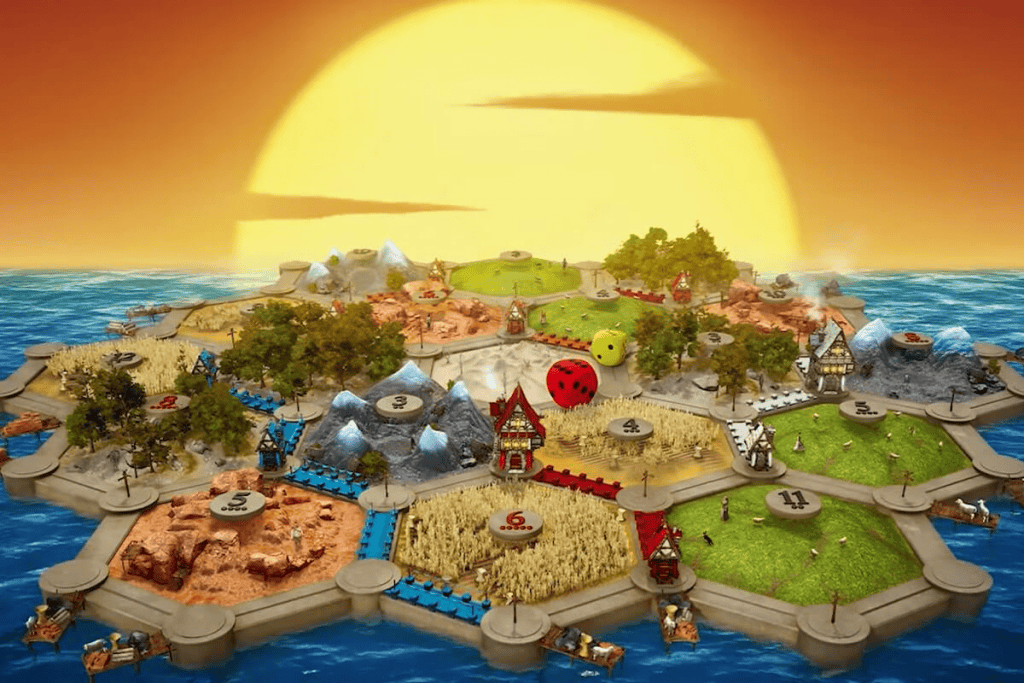 Catan, é um do sjogos de tabuleiro online mais populares