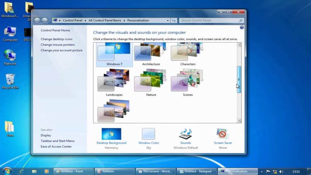 tema aero windows