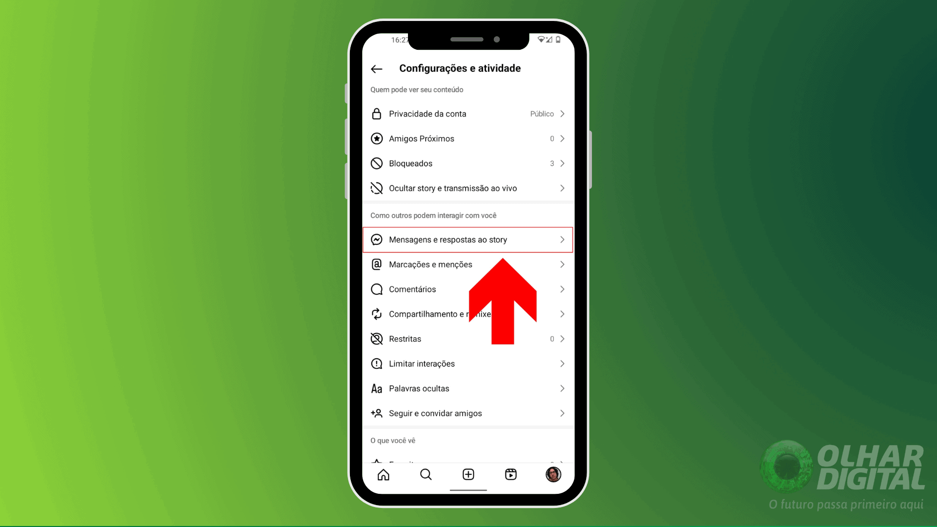 2 - como desativar a confirmação de leitura em todas as dms do instagram