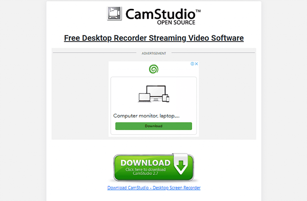 A CamStudio é ótima para gravações em formato AVI 