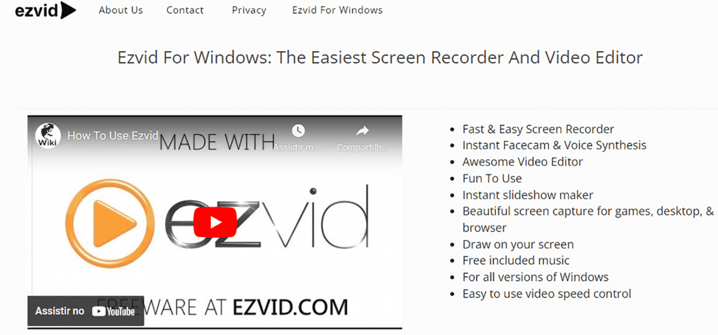 O Ezvid é um gravador de vídeo para PC compatível com todas as versões do Windows