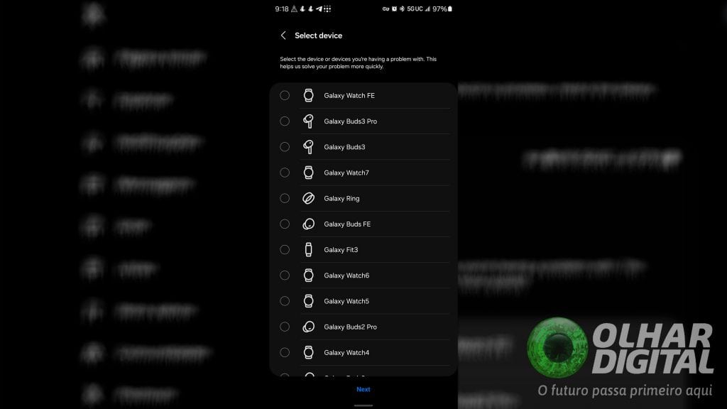 Captura de tela de postagem no X com lista de lançamentos da Samsung no Galaxy Unpacked